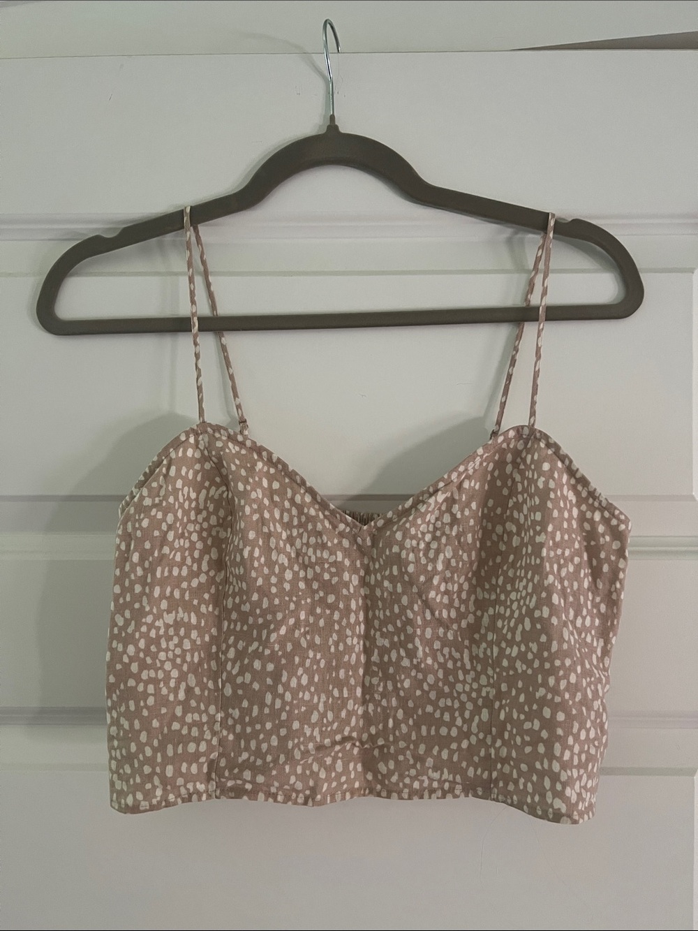 Express Linen Blend Crop Top